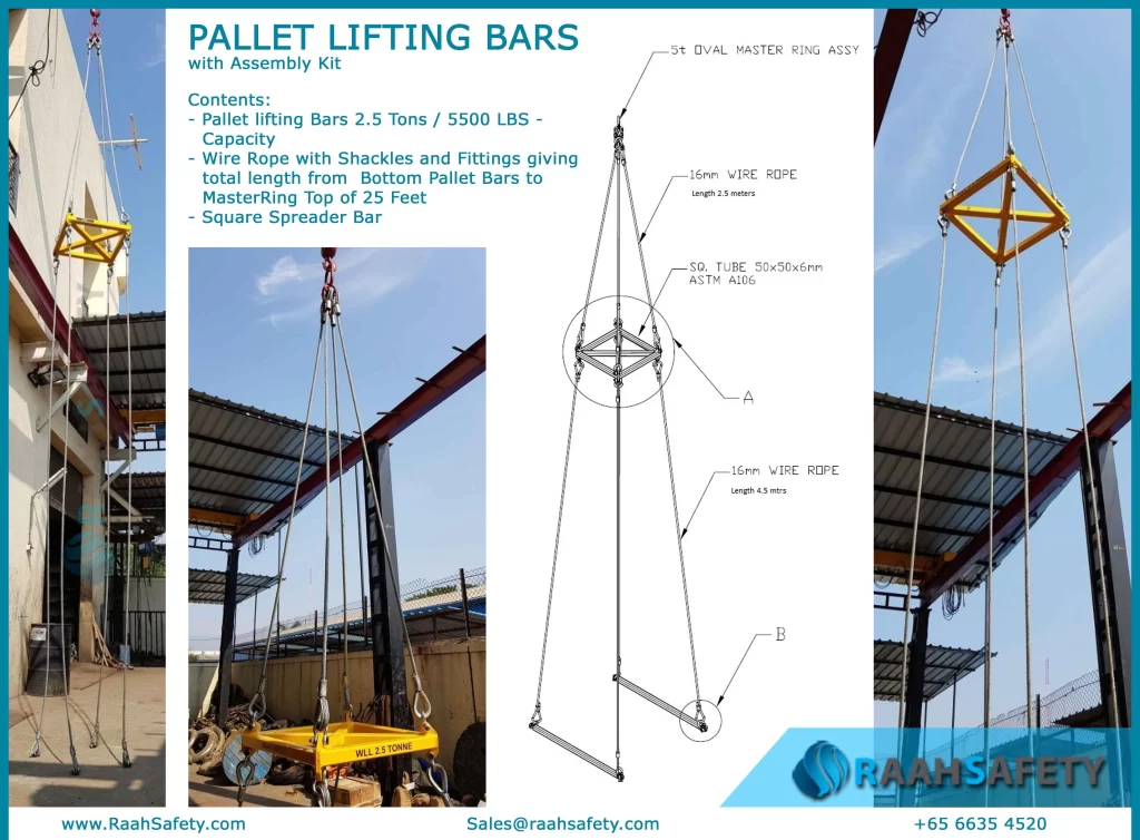 Pallet Lifting Bars with Assembly Kit